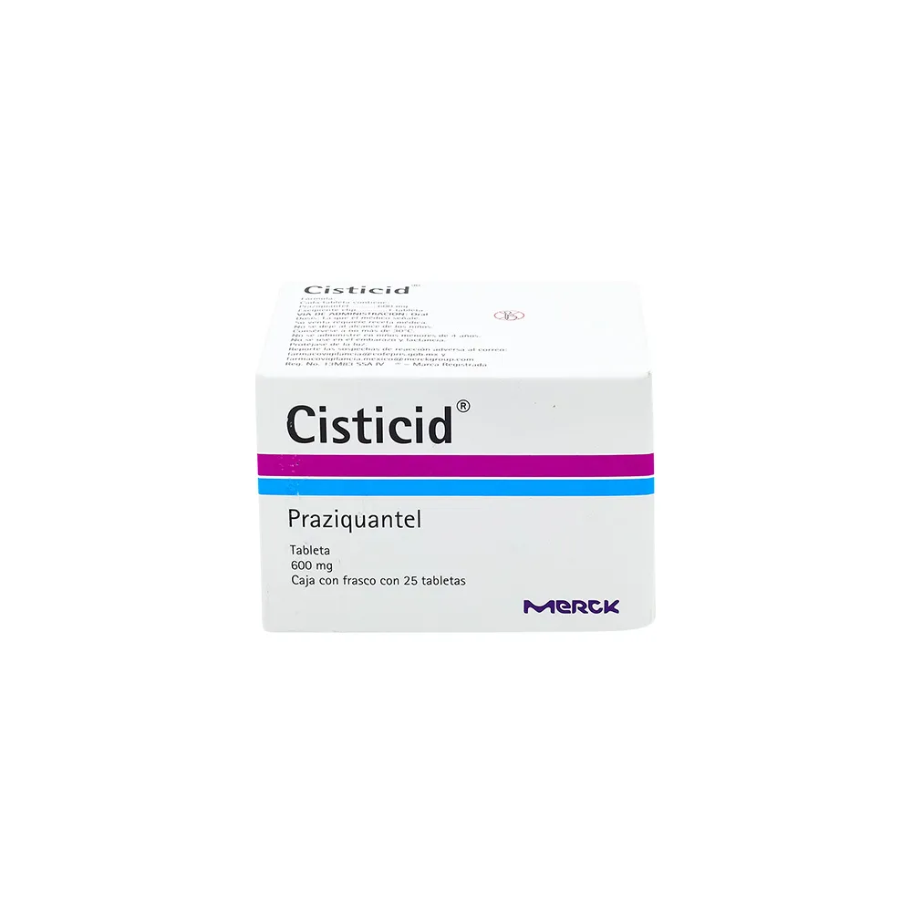 CISTICID 600MG C 25 TAB PRAZIQUANTEL