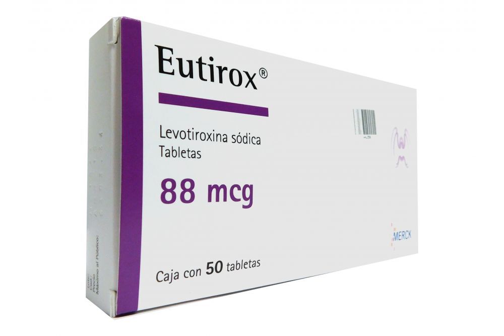 EUTIROX 88MCG C 50 TAB