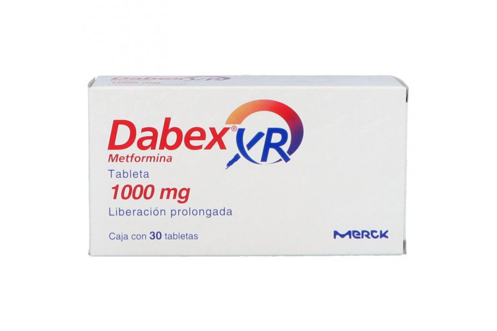 DABEX XR 1000MG LP C 30 TAB METFORMINA