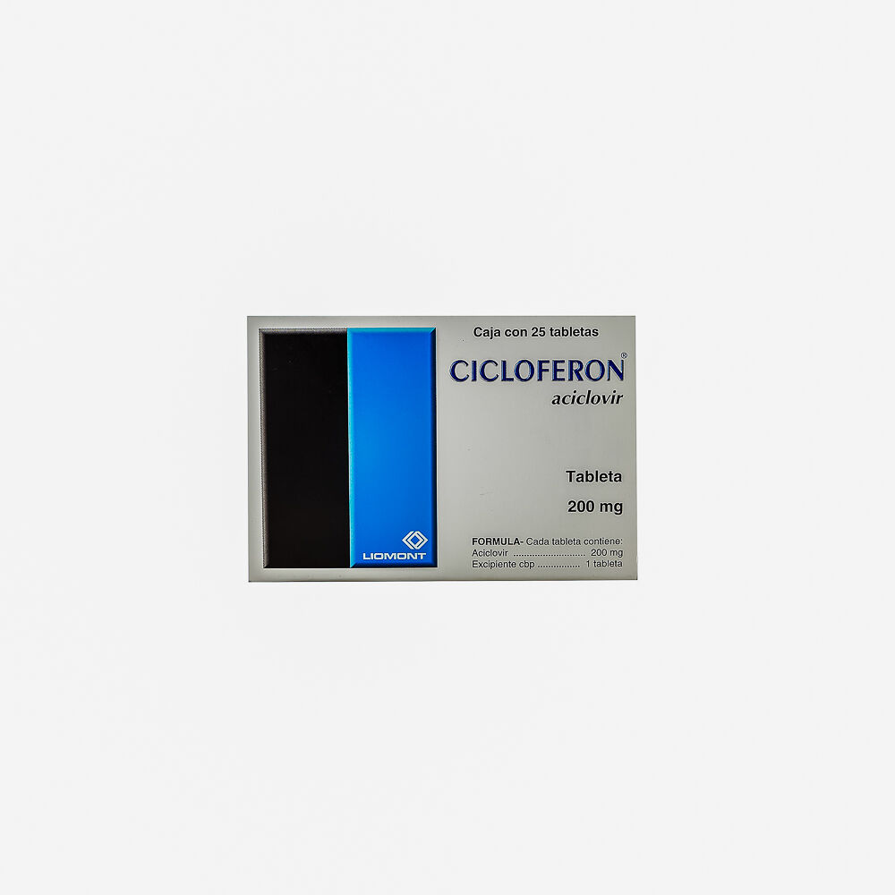CICLOFERON 200MG C 25 TAB ACICLOVIR