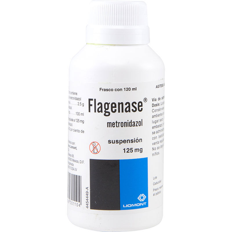 FLAGENASE 125MG SUSP 120ML METRONIDAZOL