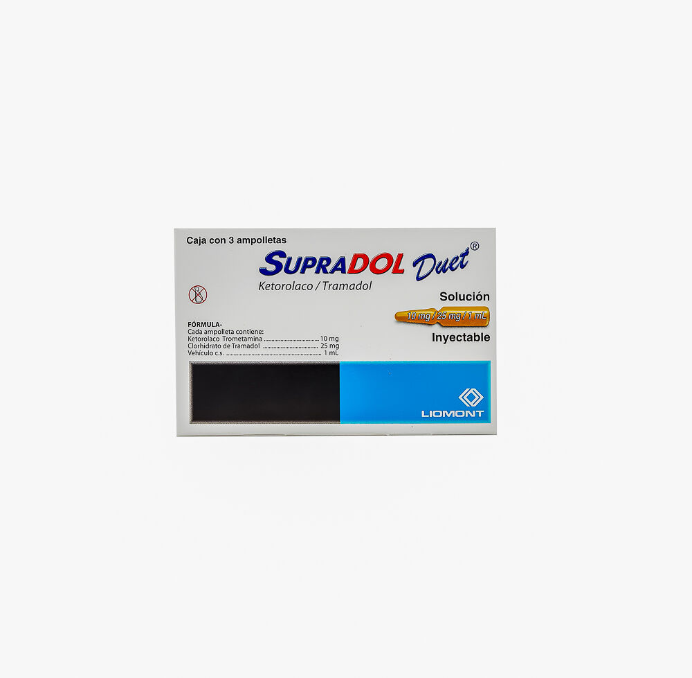 SUPRADOL DUET 1ML C 3 AMP INY