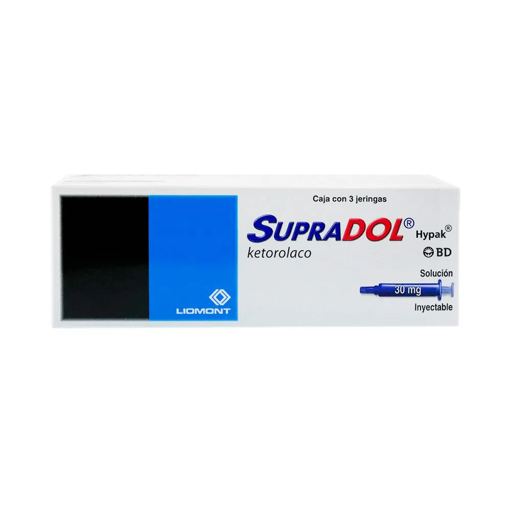 SUPRADOL HYPAK 30MG C 3 AMP