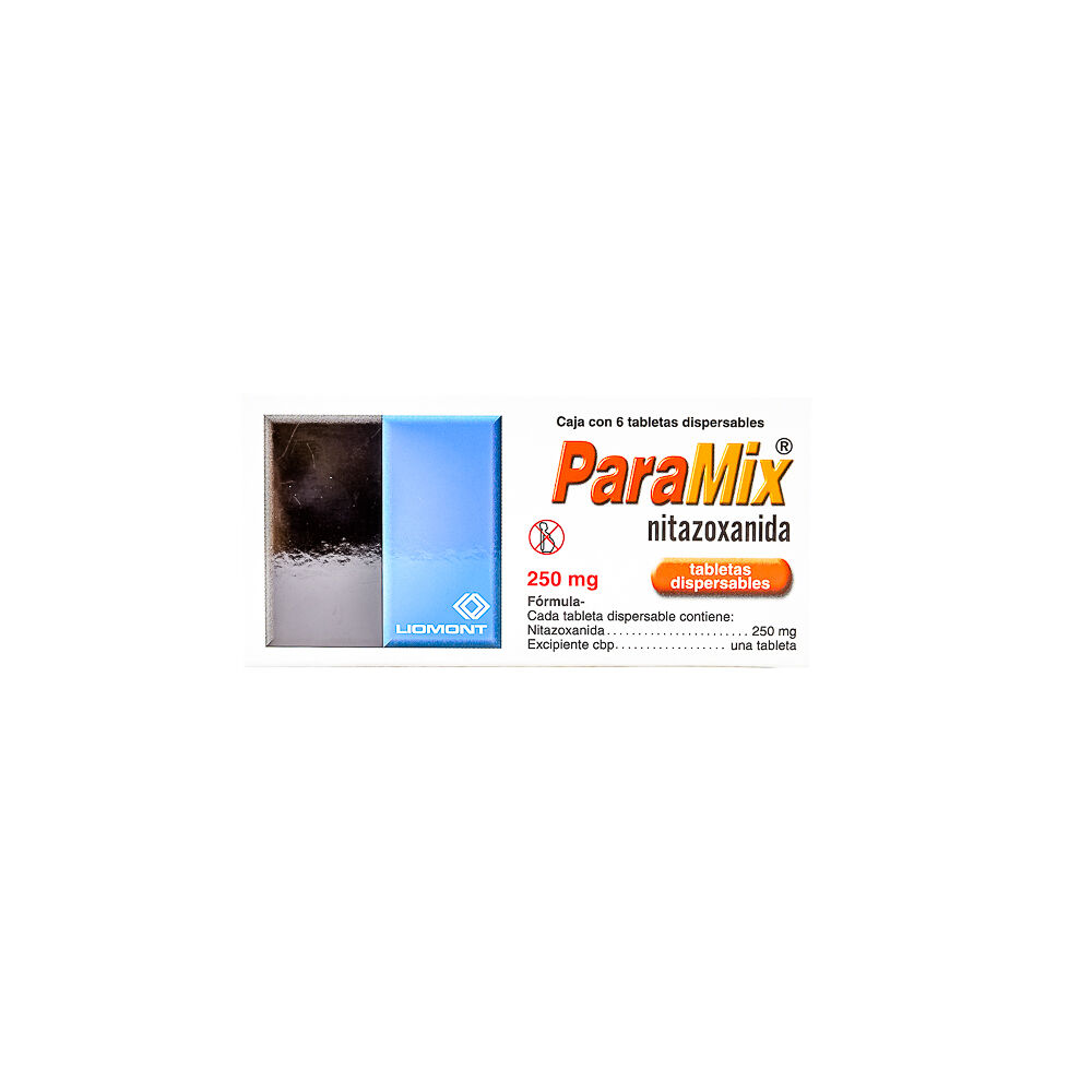 PARAMIX 250MG C 6 TAB DISPER NITAZOXANIDA
