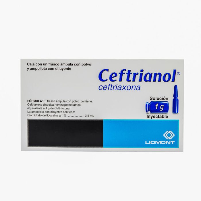 CEFTRIANOL 1G SOL INY AMP 3.5ML CEFTRIAXONA