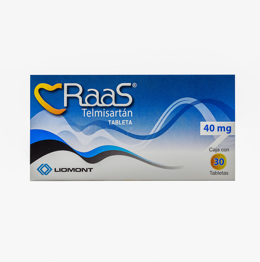RAAS 40MG C 30 TAB TELMISARTAN