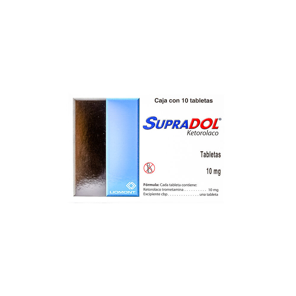 SUPRADOL 10MG C 10 TAB KETOROLACO