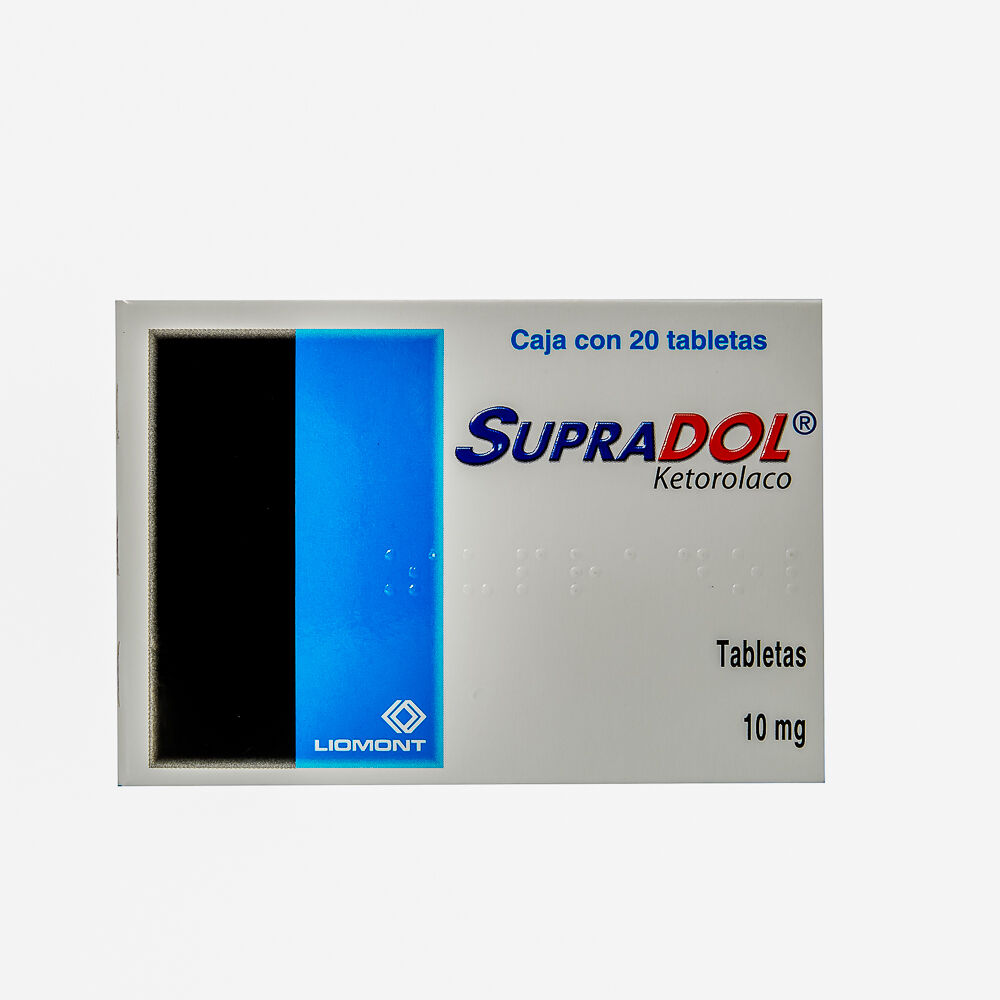 SUPRADOL 10MG C 20 TAB KETOROLACO