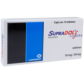 SUPRADOL F 10/50MG C 10 TAB