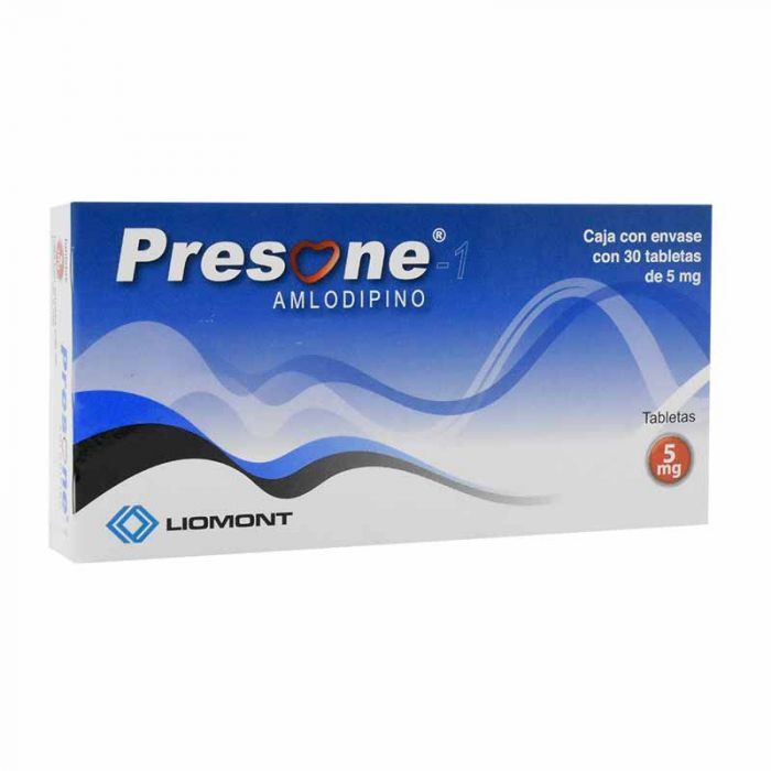 PRESONE1 5MG C 30 TAB  AMLODIPINO