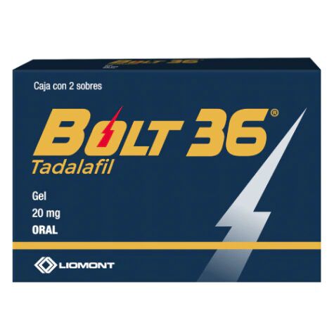 BOLT 36 20MG C 2 GEL ORAL TADALAFIL
