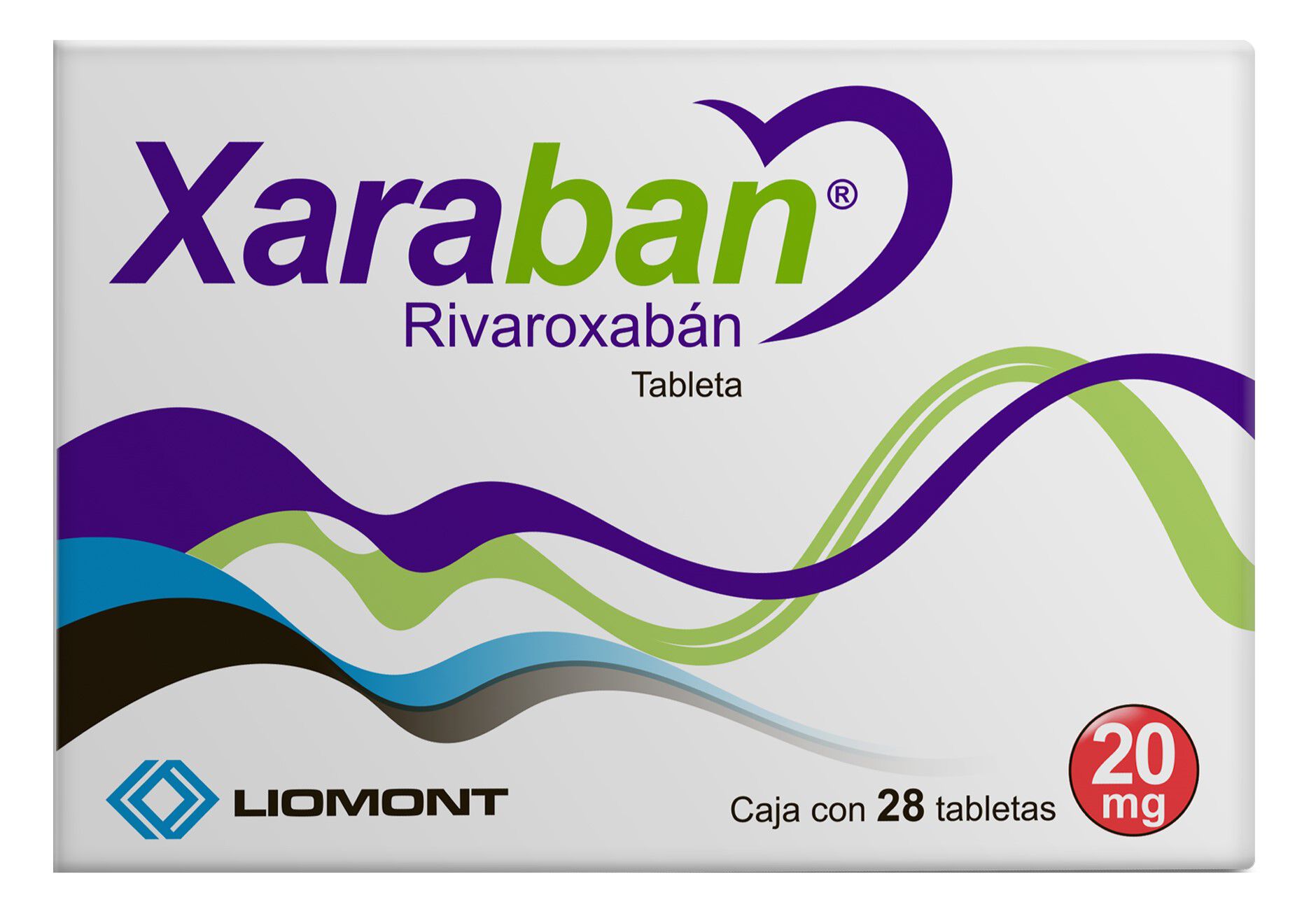 XARABAN 20MG TAB C 28 RIVAROXABAN