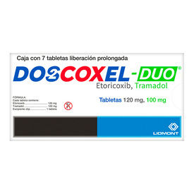 DOSCOXELDUO 120/100MG C 7 TAB ETORICOXIBTRAMADOL