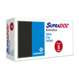 SUPRADOL 30MG SUBLINGUAL C 8 TAB KETOROLACO