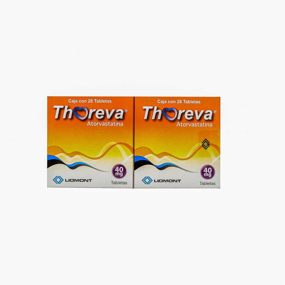 THOREVA T 28 40MG DUAL ATORVASTATINA