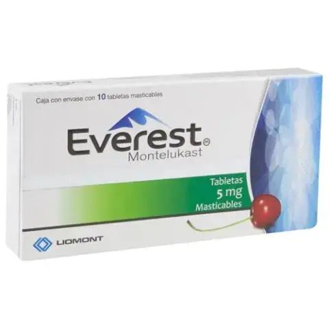 EVEREST 5MG C 10 TAB MASTICABLE MONTELUKAST