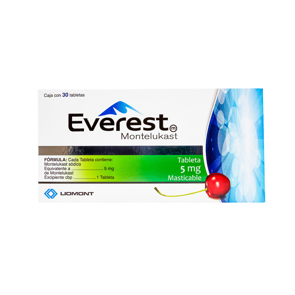 EVEREST 5MG C 30 TAB MASTICABLE MONTELUKAST