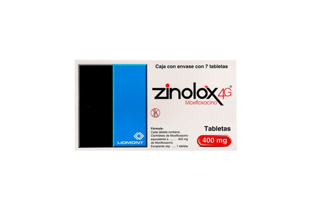 ZINOLOX 4G 400MG C 7 TAB MOXIFLOXACINO