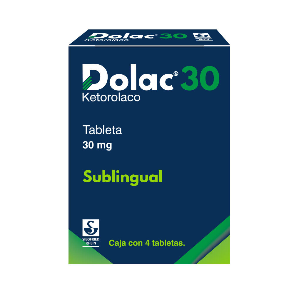 DOLAC 30MG C 4 TAB SUBLING KETOROLACO