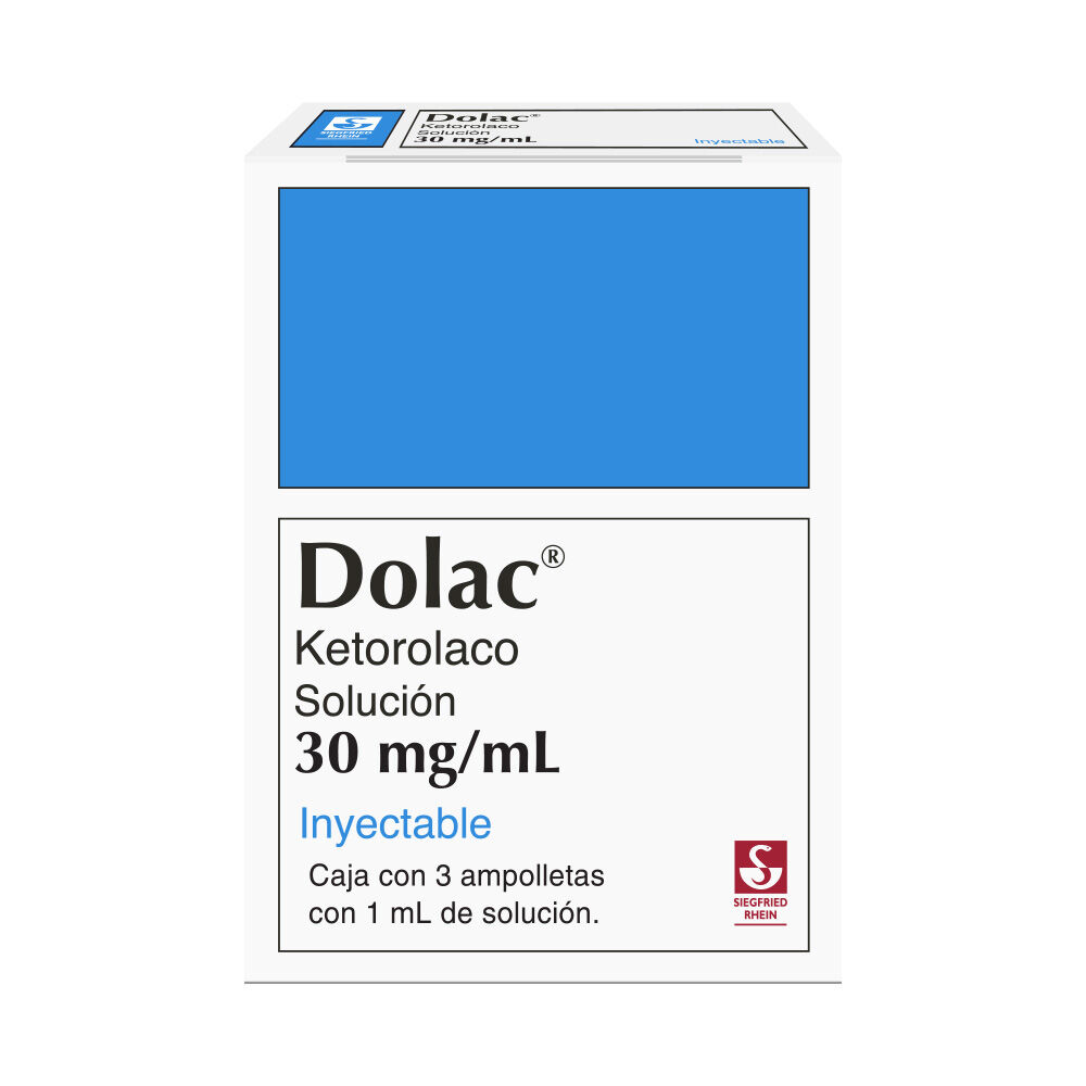 DOLAC 30MG AMP 1ML C 3 KETOROLACO