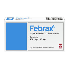 FEBRAX SUPOSITORIO C 5 NAPROXENOPARACETAMOL