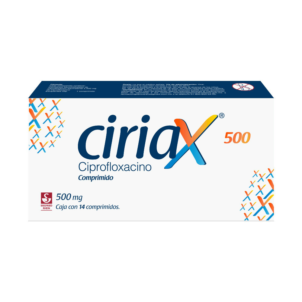 CIRIAX 500MG C 14 TAB CIPROFLOXACINO