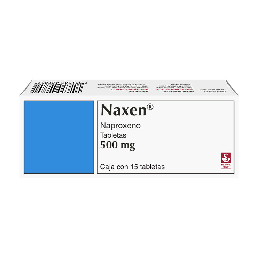 NAXEN 500MG C 15 TAB NAPROXENO