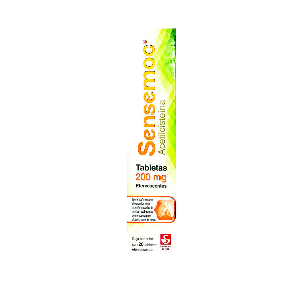 SENSEMOC 200MG C 20 TAB ACETILSISTEINA