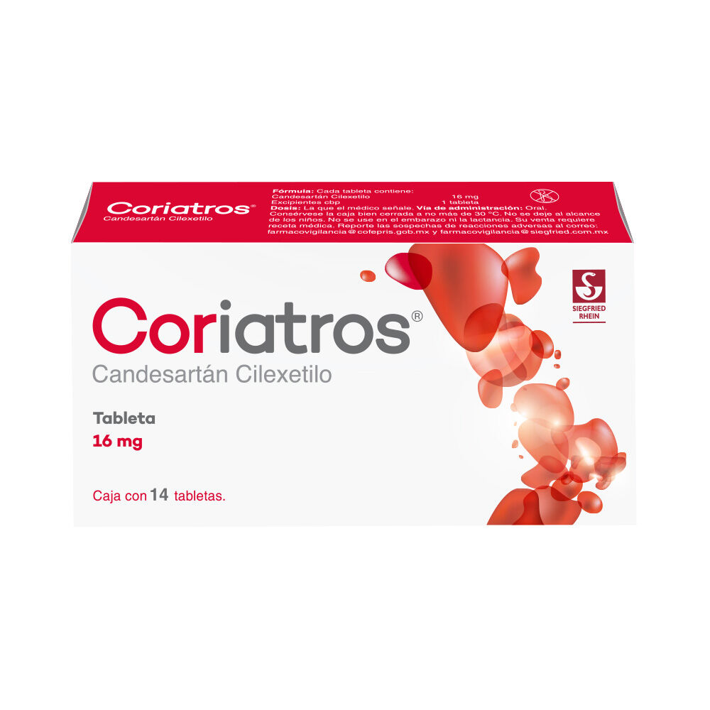 CORIATROS 16MG C 14 TAB CANDESARTAN