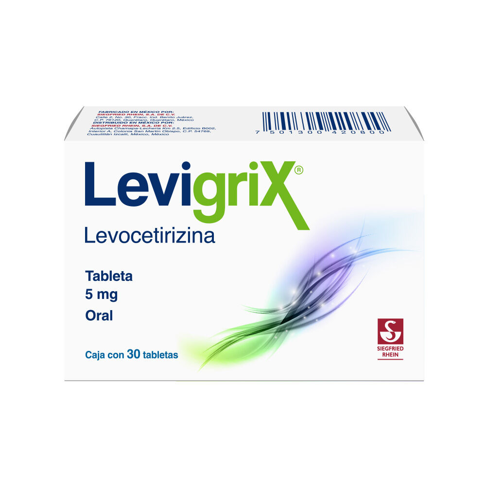 LEVIGRIX 5MG C 30 TAB LEVOCETIRIZINA
