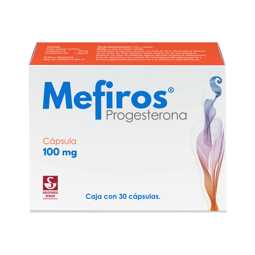 MEFIROS 100MG C 30 CAP PROGESTERONA