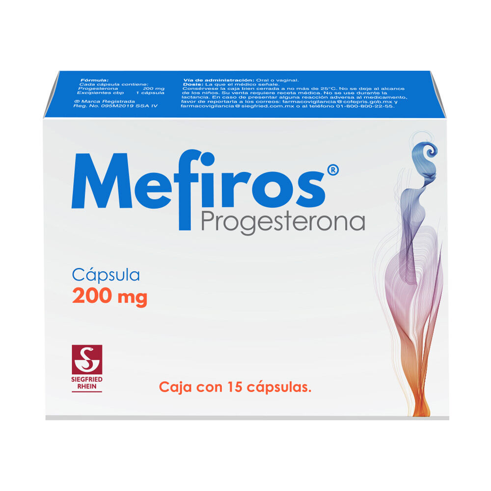 MEFIROS 200MG C 15 CAP PROGESTERONA