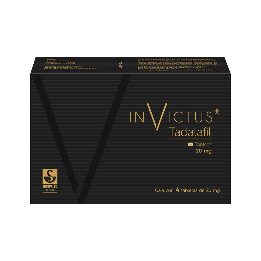 INVICTUS 20MG C 4 TAB TADALAFIL