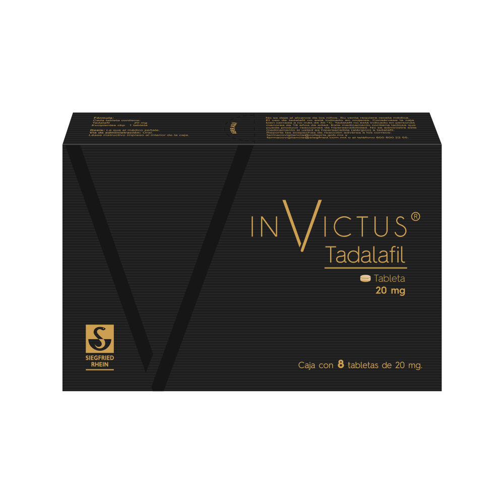 INVICTUS 20MG C 8 TAB TADALAFIL