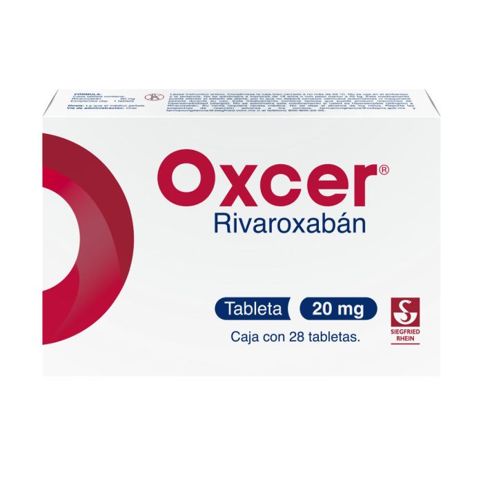 OXCER 20MG C 28 TAB RIVAROXABAN