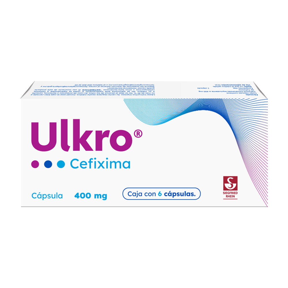 ULKRO 400MG C 6 CAP CEFEXIMA