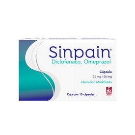 SINPAIN LP 7520MG C 10 CAP DICLOFENACOOMEPRAZOL