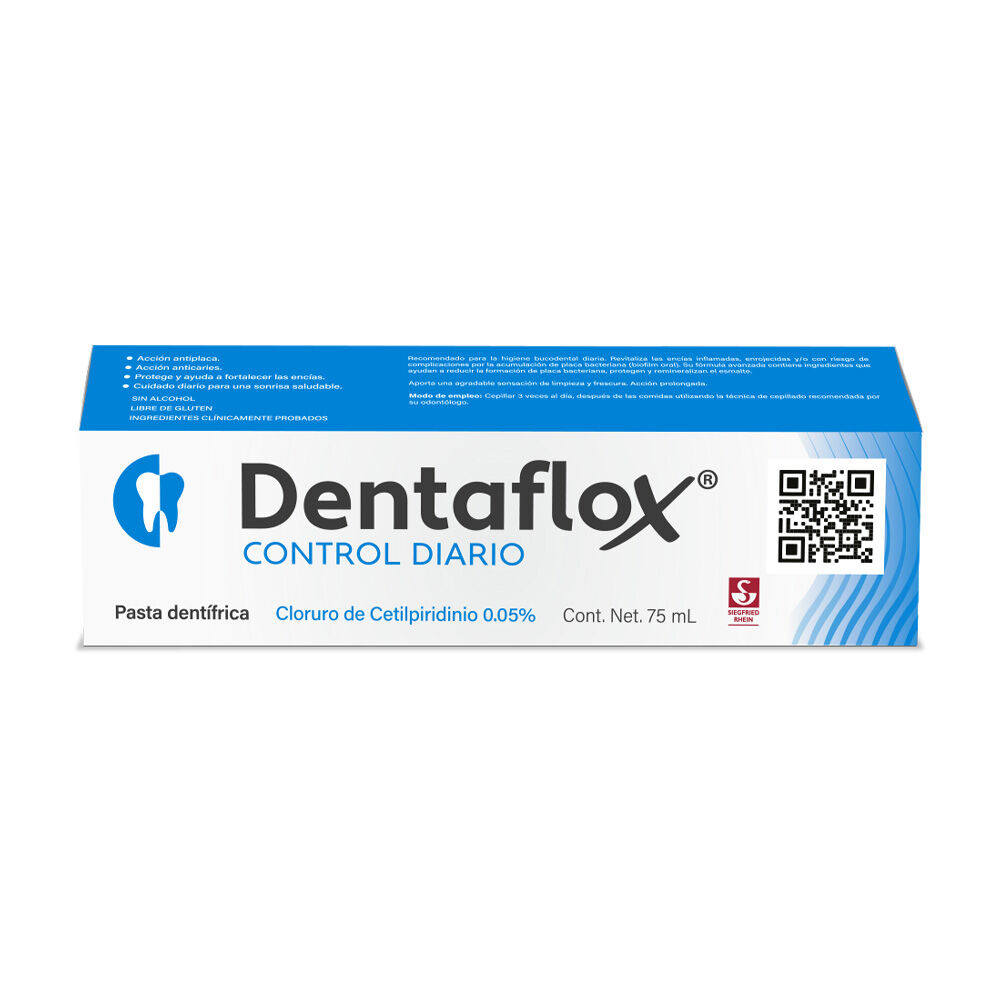 DENTAFLOX CONTROL DIARIO PASTA DENTRIFICA 75ML