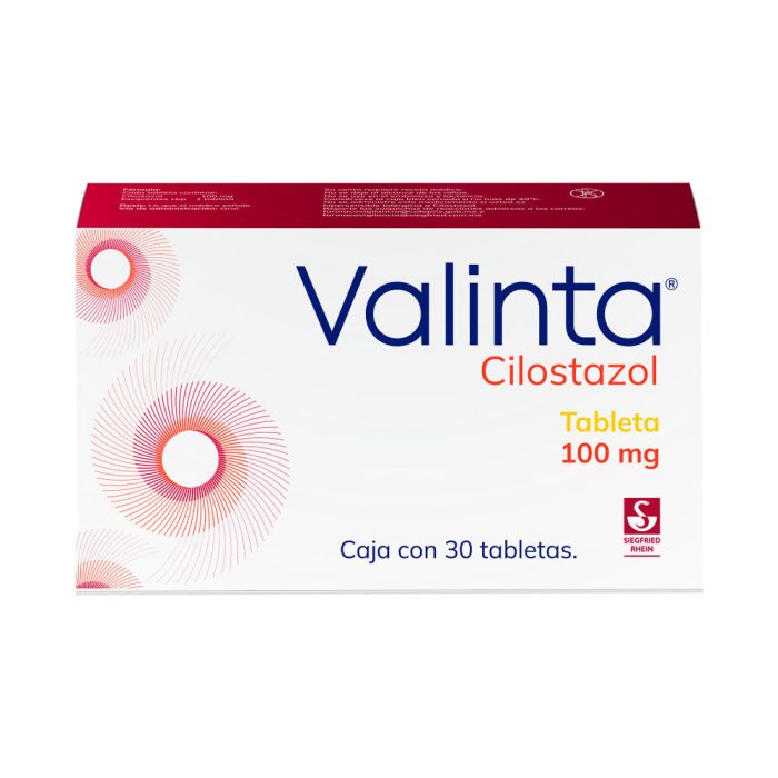 VALINTA 100MG C 30 TAB CILOSTAZOL