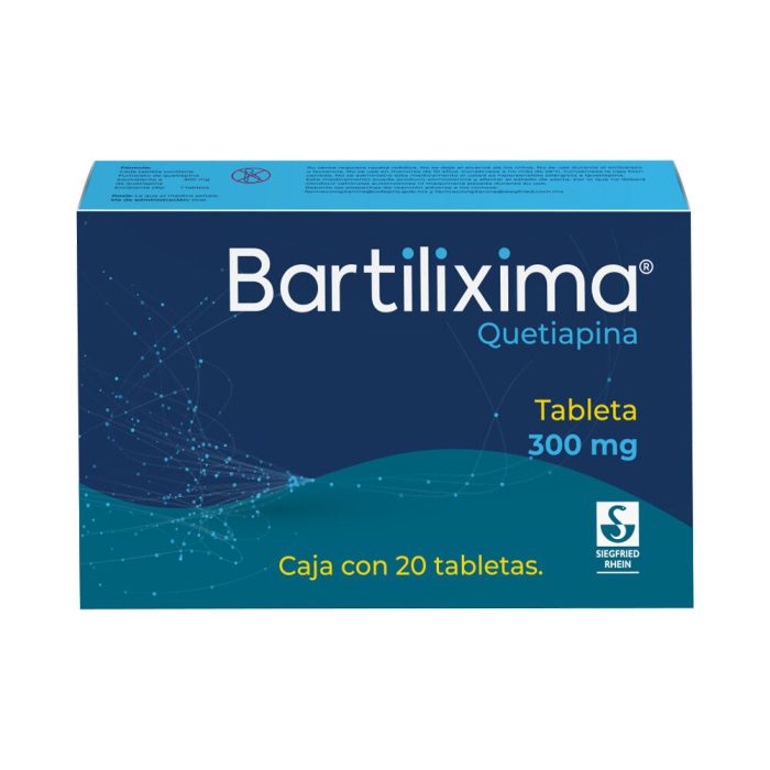 BARTILIXIMA 25MG C 30 TAB QUETIAPINA