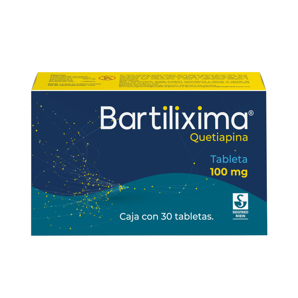 BARTILIXIMA 100MG C 30 TAB QUETIAPINA