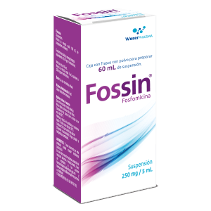 FOSSIN 250MG SUSP 60ML  FOSFOMICINA