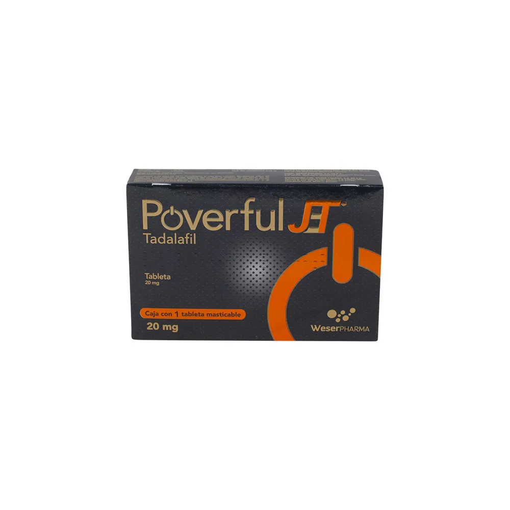POVERFUL JET 20MG C 1 TAB MASTICABLE TADALAFIL