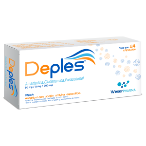 DEPLES 50/3/300MG C 24 CAP