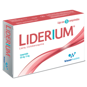LIDERIUM 125/5MG C 15 TAB LISINA/CICLOBENZAPRINA