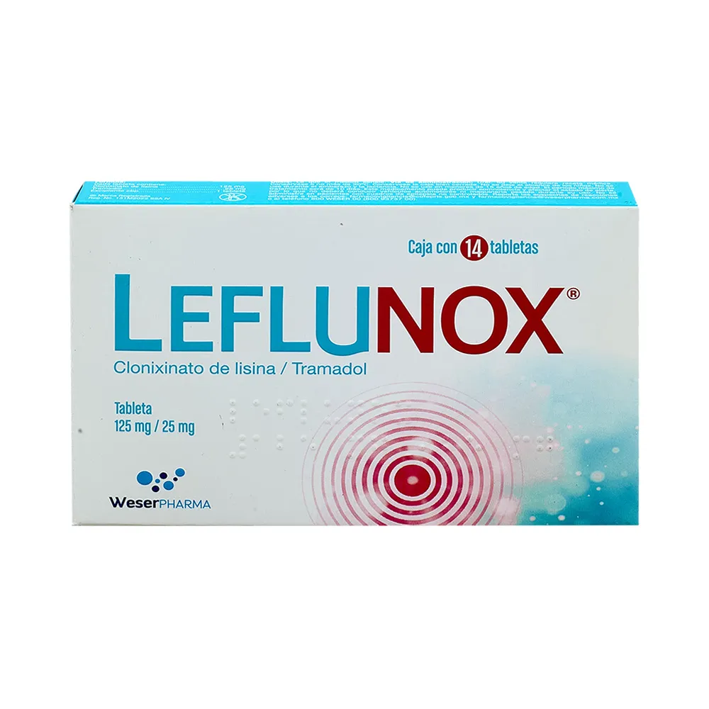 LEFLUNOX 125/25MG C 14 TAB LISINA/TRAMADOL