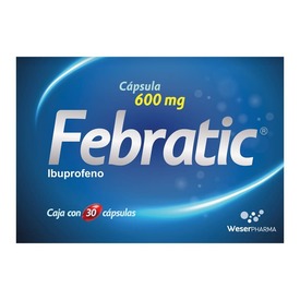 FEBRATIC 600MG C 30 CAP IBUPROFENO