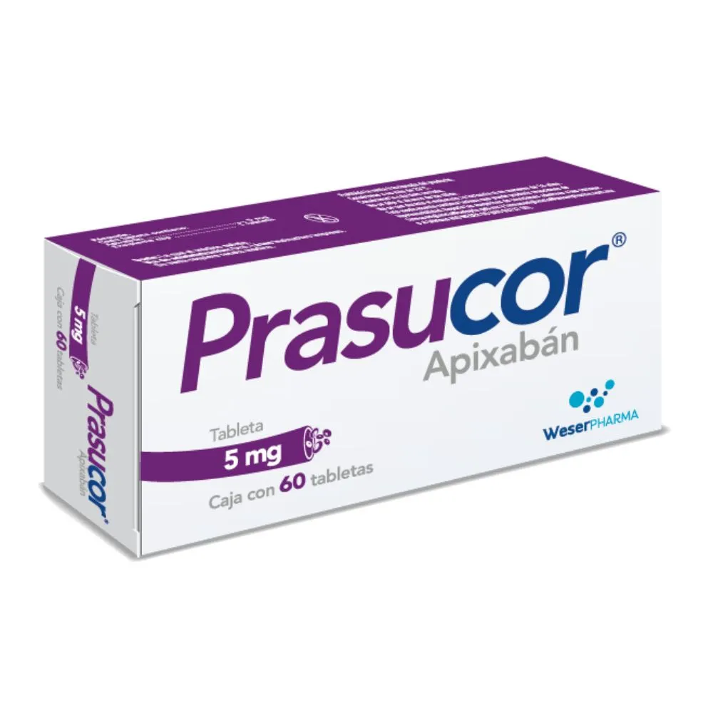 PRASUCOR 5MG C 60 TAB APIXABAN