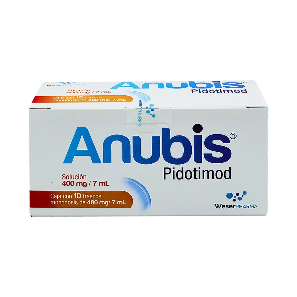 ANUBIS 400MG SOL ORAL 7ML C 10 O PIDOTIMOD