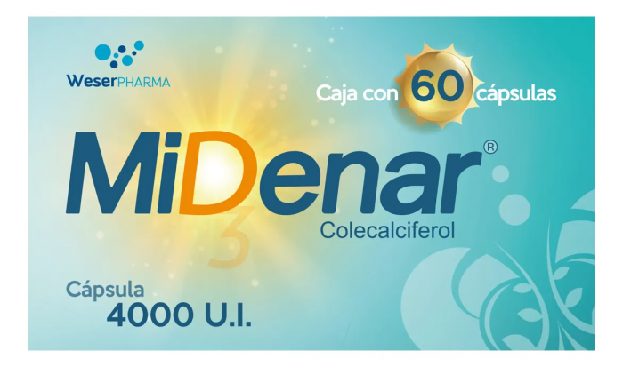 MIDENAR 4000IU C 60 CAP COLECALCIFEROL